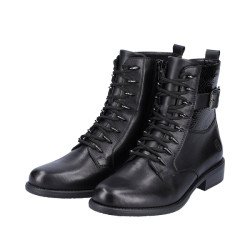 Bottines black python REMONTE